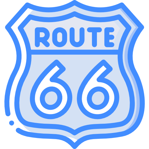 Route 66 Basic Miscellany Blue icon