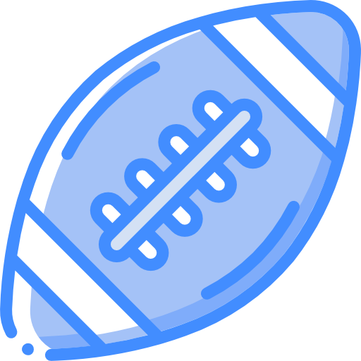 american football Basic Miscellany Blue icon