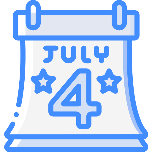 4th of july Basic Miscellany Blue icon