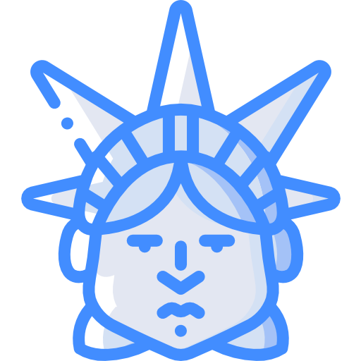 estatua de la libertad Basic Miscellany Blue icono
