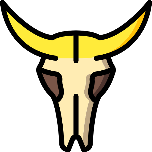 Bull skull Basic Miscellany Lineal Color icon