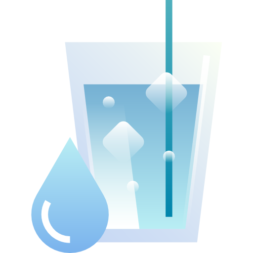 bicchiere d'acqua Generic Flat Gradient icona