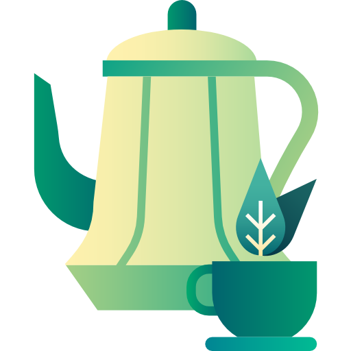 Травяной чай Generic Flat Gradient иконка