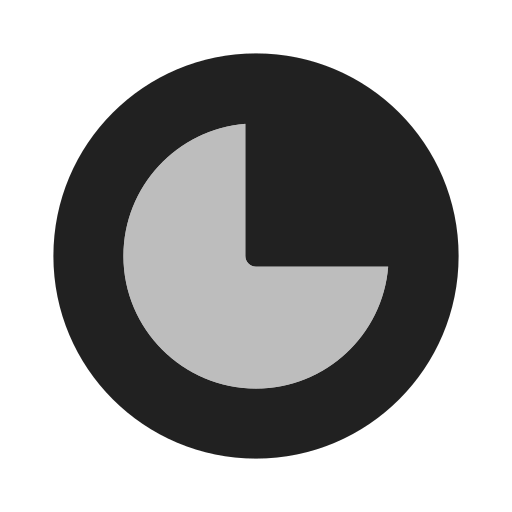 stopwatch Generic black fill icoon