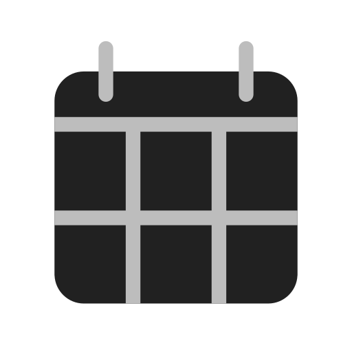 Calendar Generic black fill icon