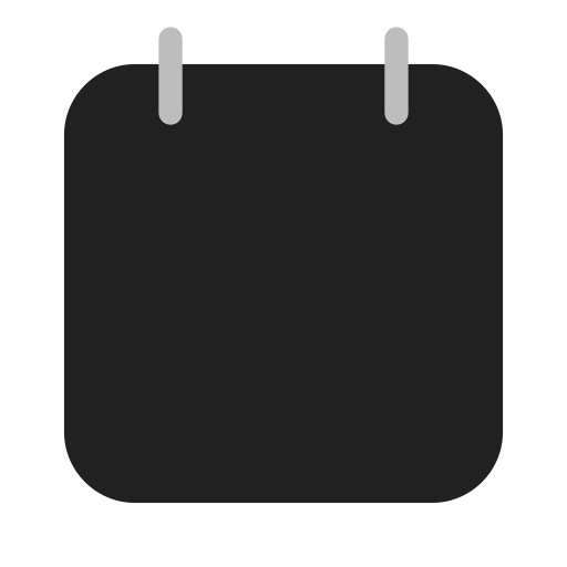 カレンダー Generic black fill icon