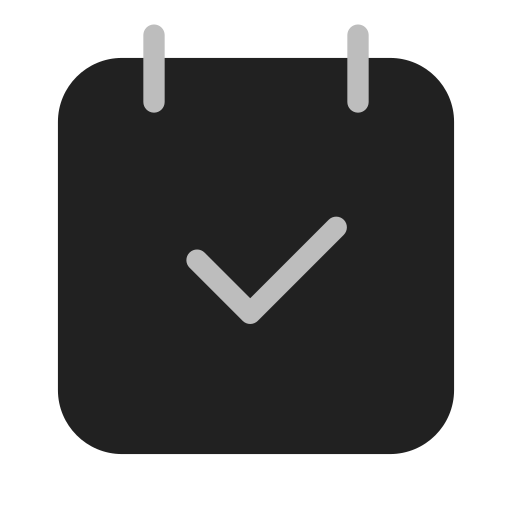 Calendar Generic black fill icon