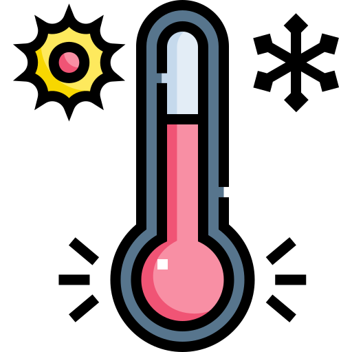 czujnik temperatury Detailed Straight Lineal color ikona