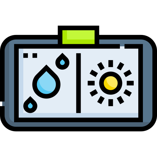 기후 제어 Detailed Straight Lineal color icon