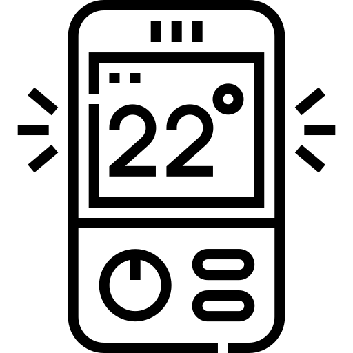 thermostat Detailed Straight Lineal Icône