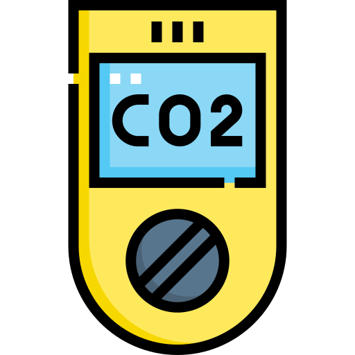 ガス検知器 Detailed Straight Lineal color icon