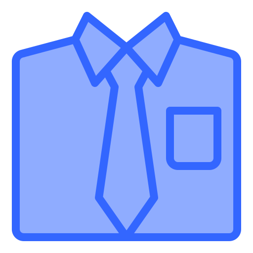 traje y corbata Generic color lineal-color icono
