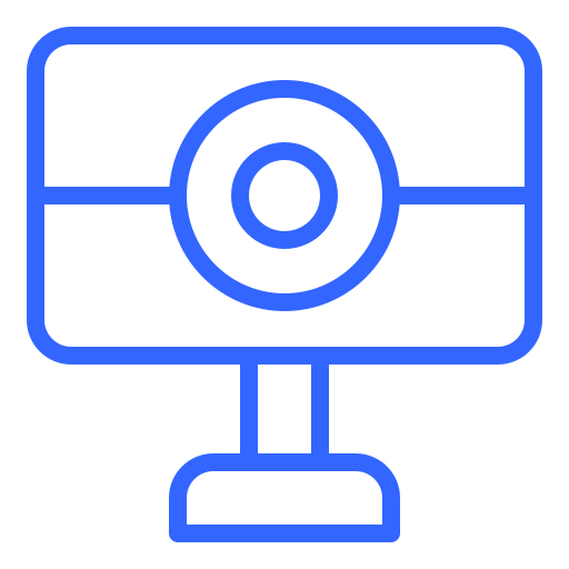 webcam Generic color outline icona