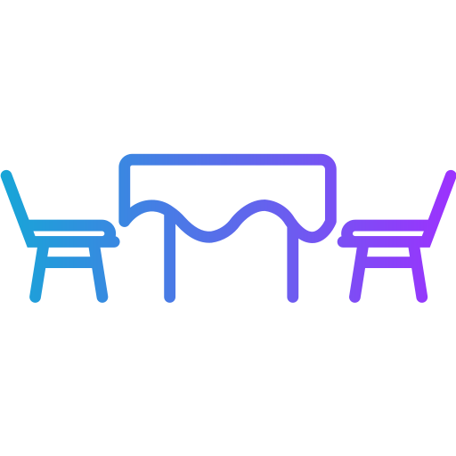 Dinning table Generic gradient outline icon