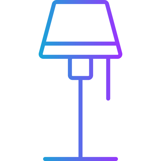 lámpara de piso Generic gradient outline icono