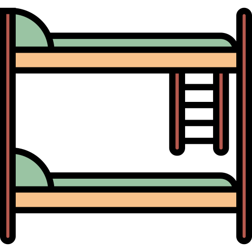이층 침대 Generic color lineal-color icon