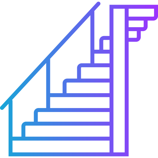 schody Generic gradient outline ikona