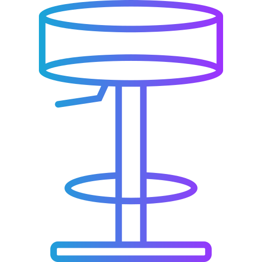 stołek Generic gradient outline ikona