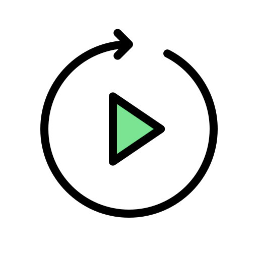 Replay Generic color lineal-color icon