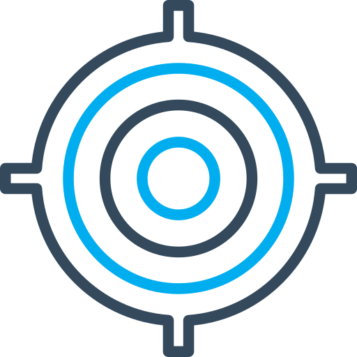 Target Arslan Haider Outline Blue icon