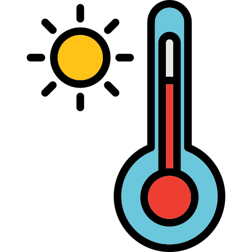 termômetro Arslan Haider Lineal-color Ícone