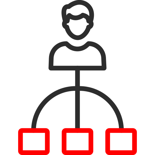 전략 Arslan Haider Outline Red icon