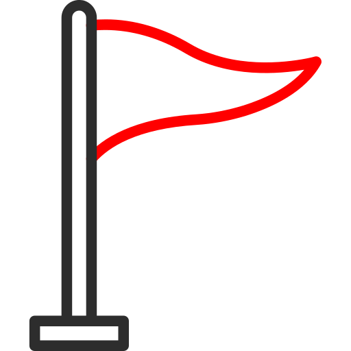 Goal Arslan Haider Outline Red icon