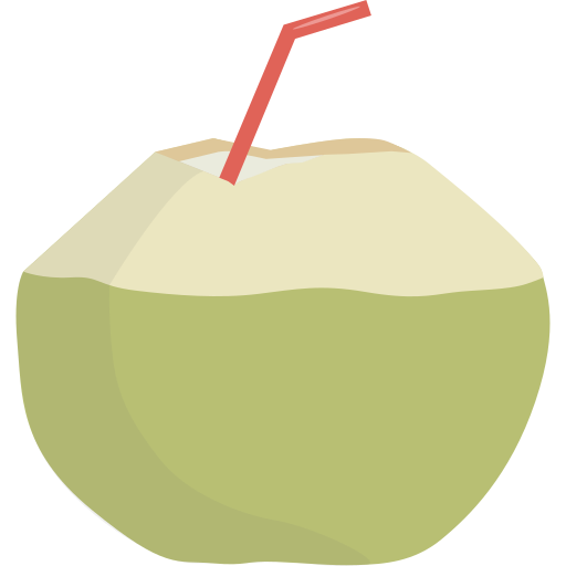 코코넛 워터 Generic color fill icon