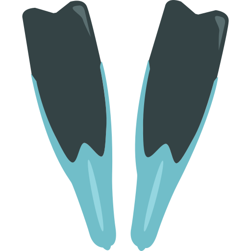 pływanie w płetwach Generic color fill ikona