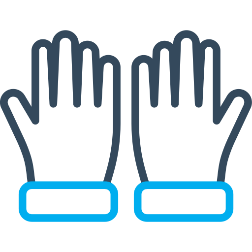 handschoenen Arslan Haider Outline Blue icoon