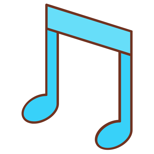 Музыкальная нота Generic color lineal-color иконка