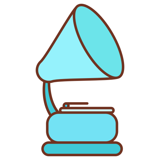 蓄音機 Generic color lineal-color icon