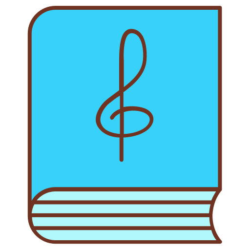 książka muzyczna Generic color lineal-color ikona