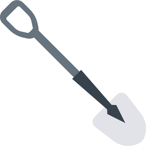 Construction shovel Arslan Haider Flat icon