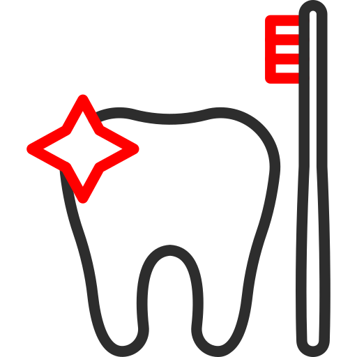tandarts Arslan Haider Outline Red icoon