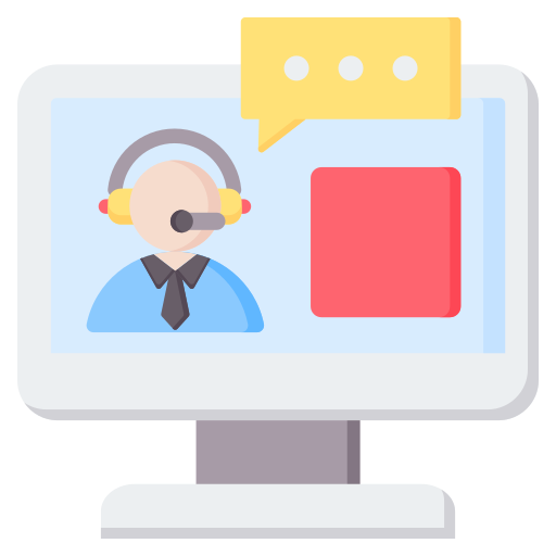 Online consultation Generic color fill icon