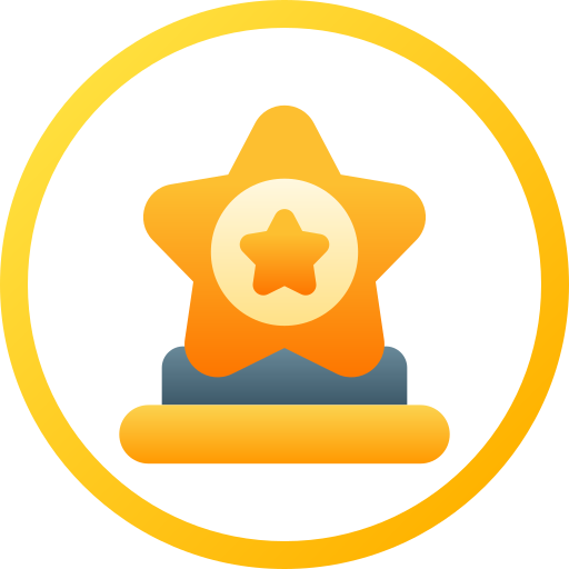 Trophy star Generic gradient fill icon