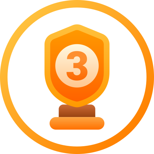 3rd place Generic gradient fill icon
