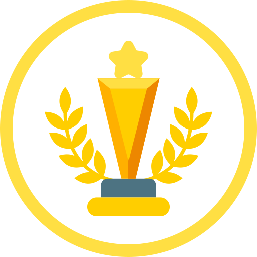 estrella del trofeo Generic color fill icono