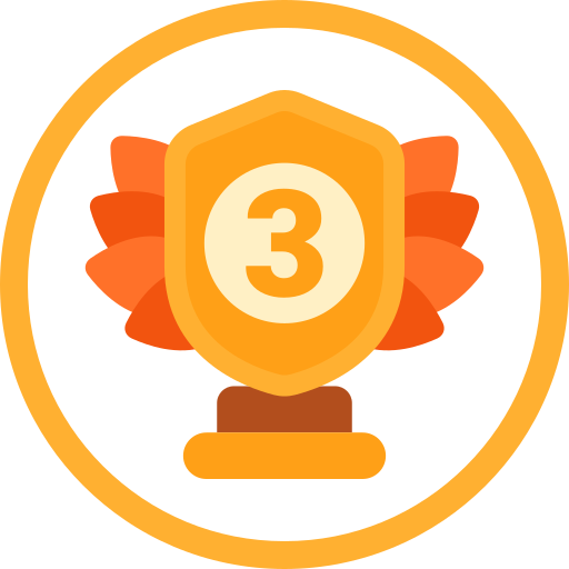 3rd place Generic color fill icon