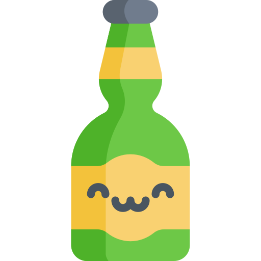 ビール Kawaii Flat icon