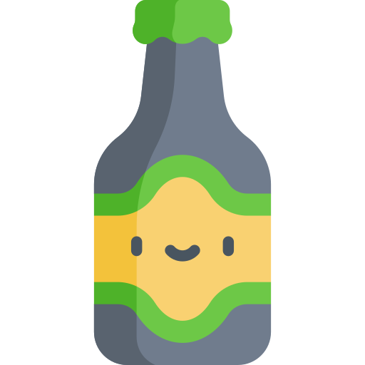 Beer Kawaii Flat icon