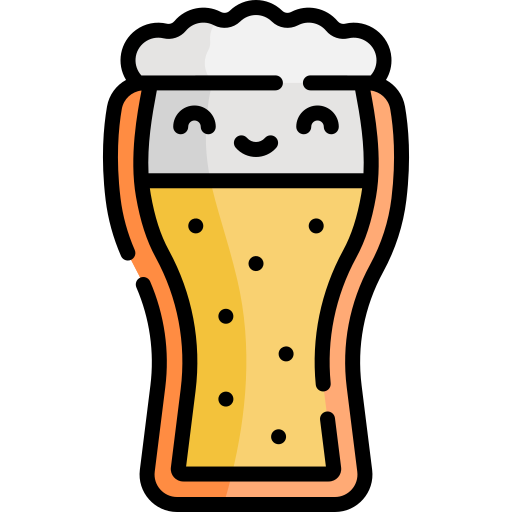 Beer Kawaii Lineal color icon