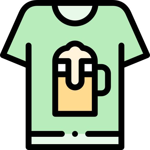 Tshirt Detailed Rounded Lineal color icon