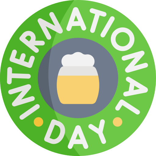 dia internacional da cerveja Kawaii Flat Ícone