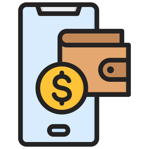Mobile wallet Generic color lineal-color icon