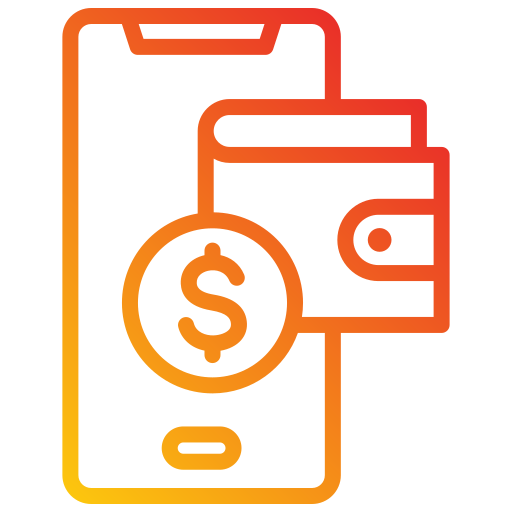 Mobile wallet Generic gradient outline icon