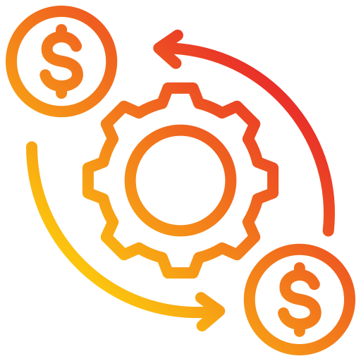 Cash flow Generic gradient outline icon
