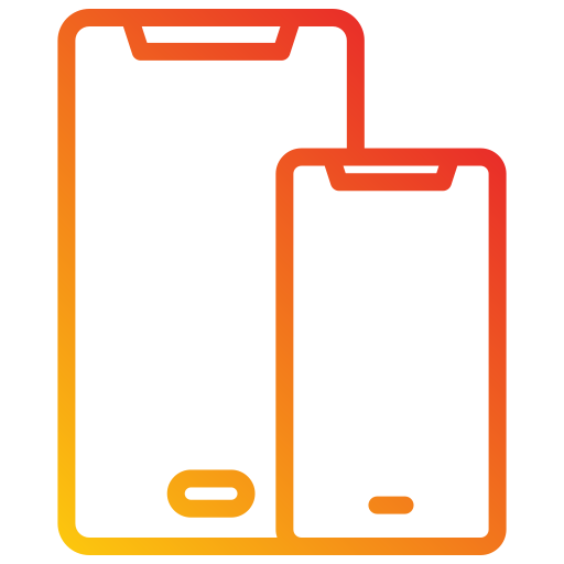 Mobile device Generic gradient outline icon
