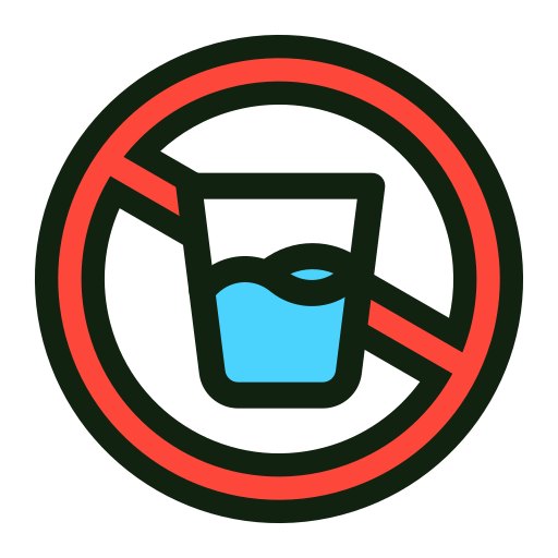 Нет пить Generic color lineal-color иконка